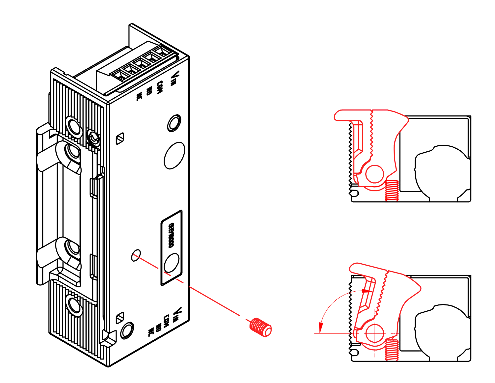 Set limit on latch rotation