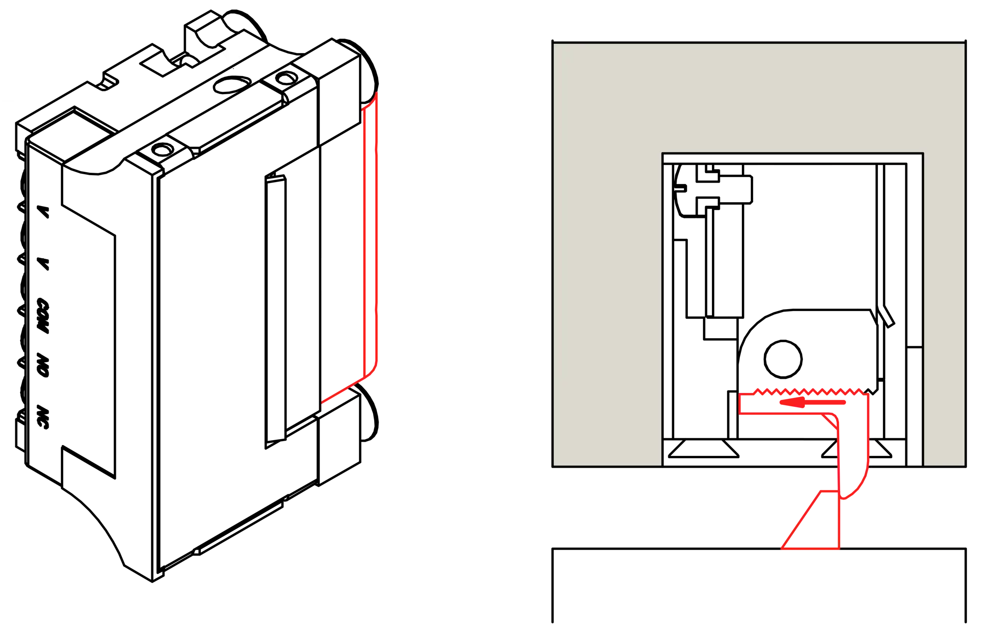 Ajuste de pestillo