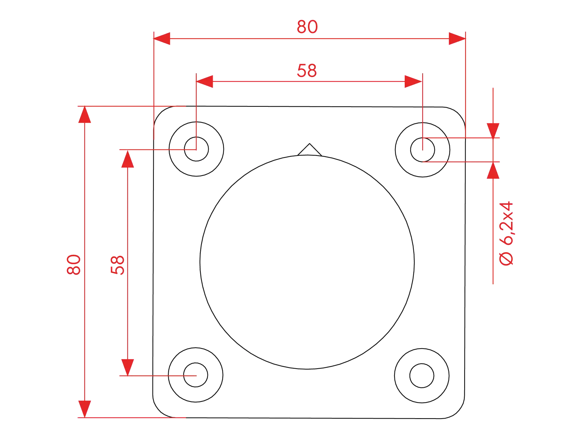 Counterplate C4 Dimensions