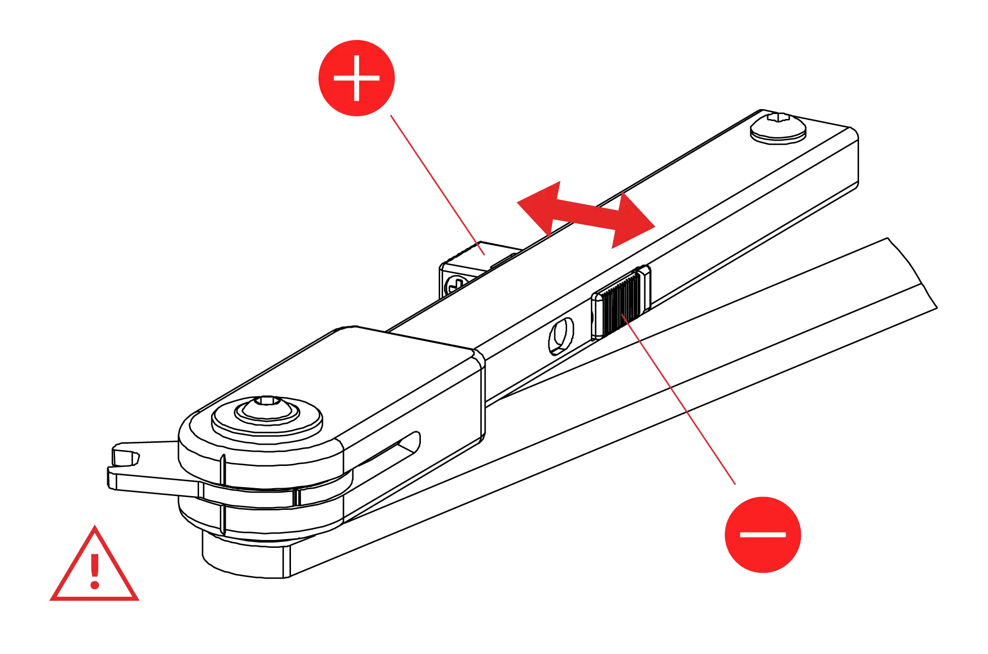 Installation normal mounting right hinge DIN R