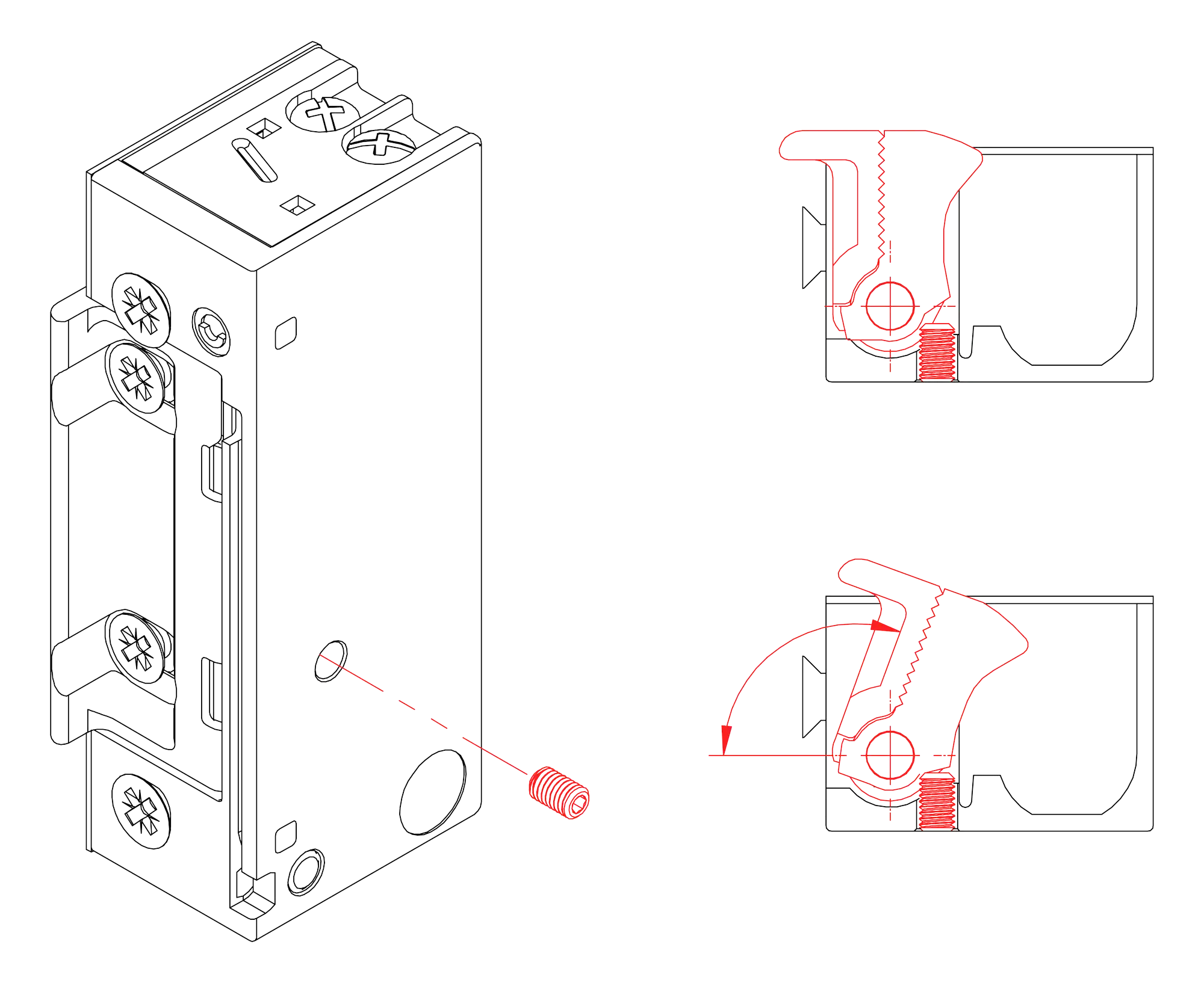 Set limit on latch rotation