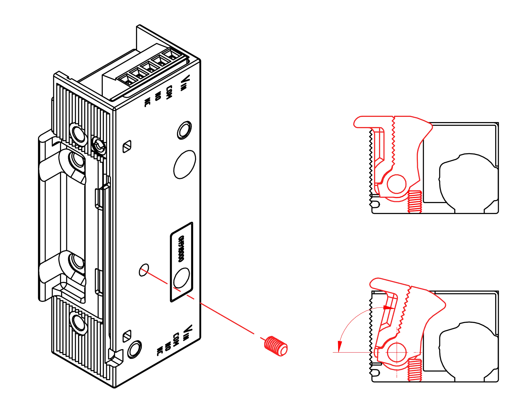 Set limit on latch rotation