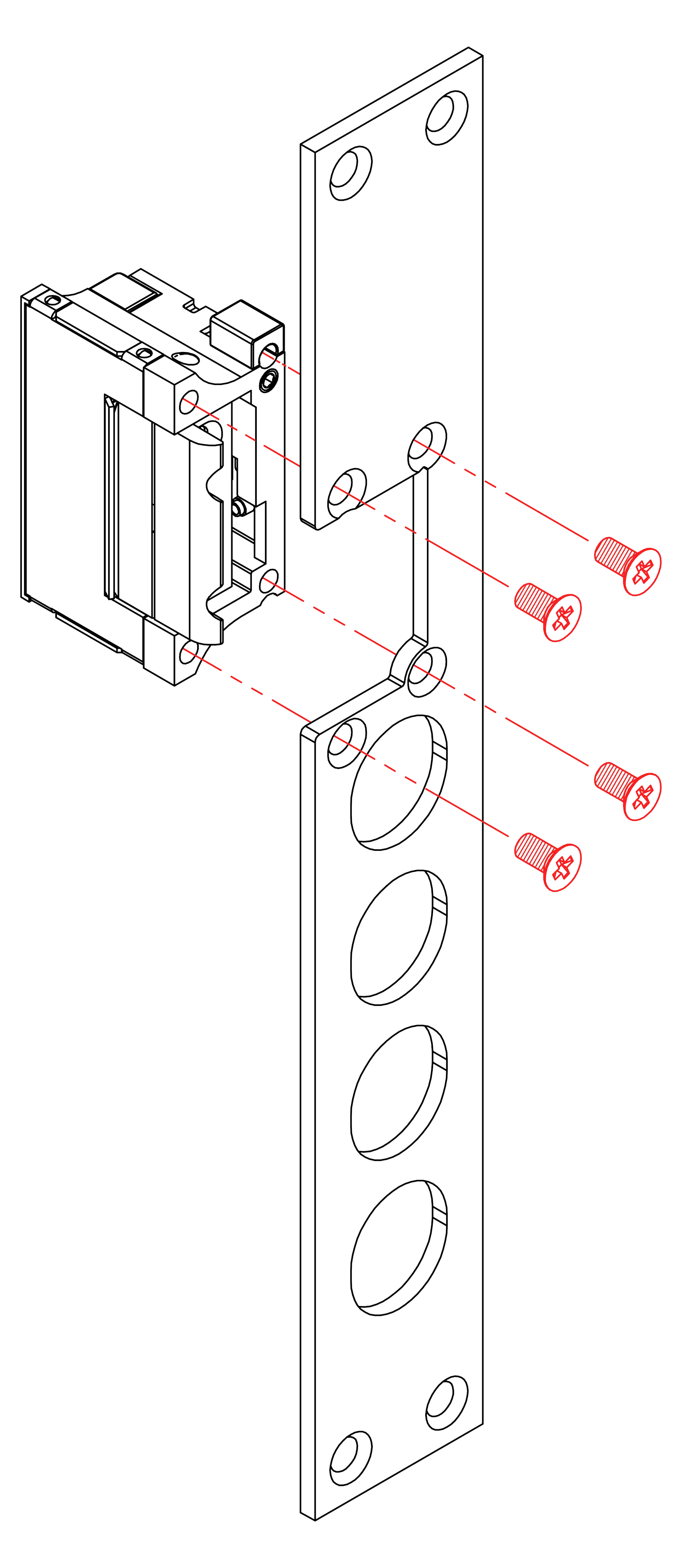 Instal·lació amb tapa guía