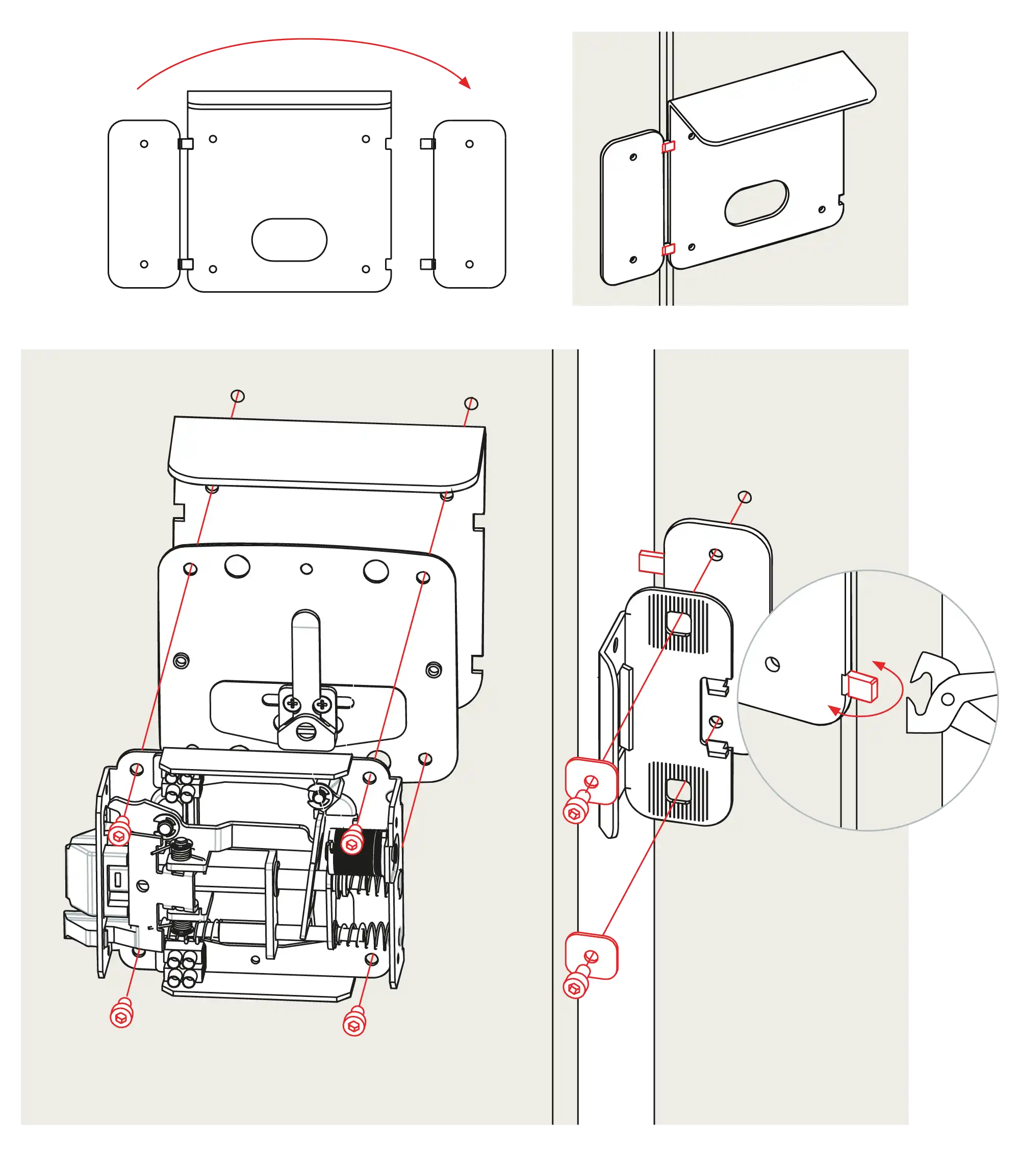 Installation VCX200 Rain cover for outdoors
