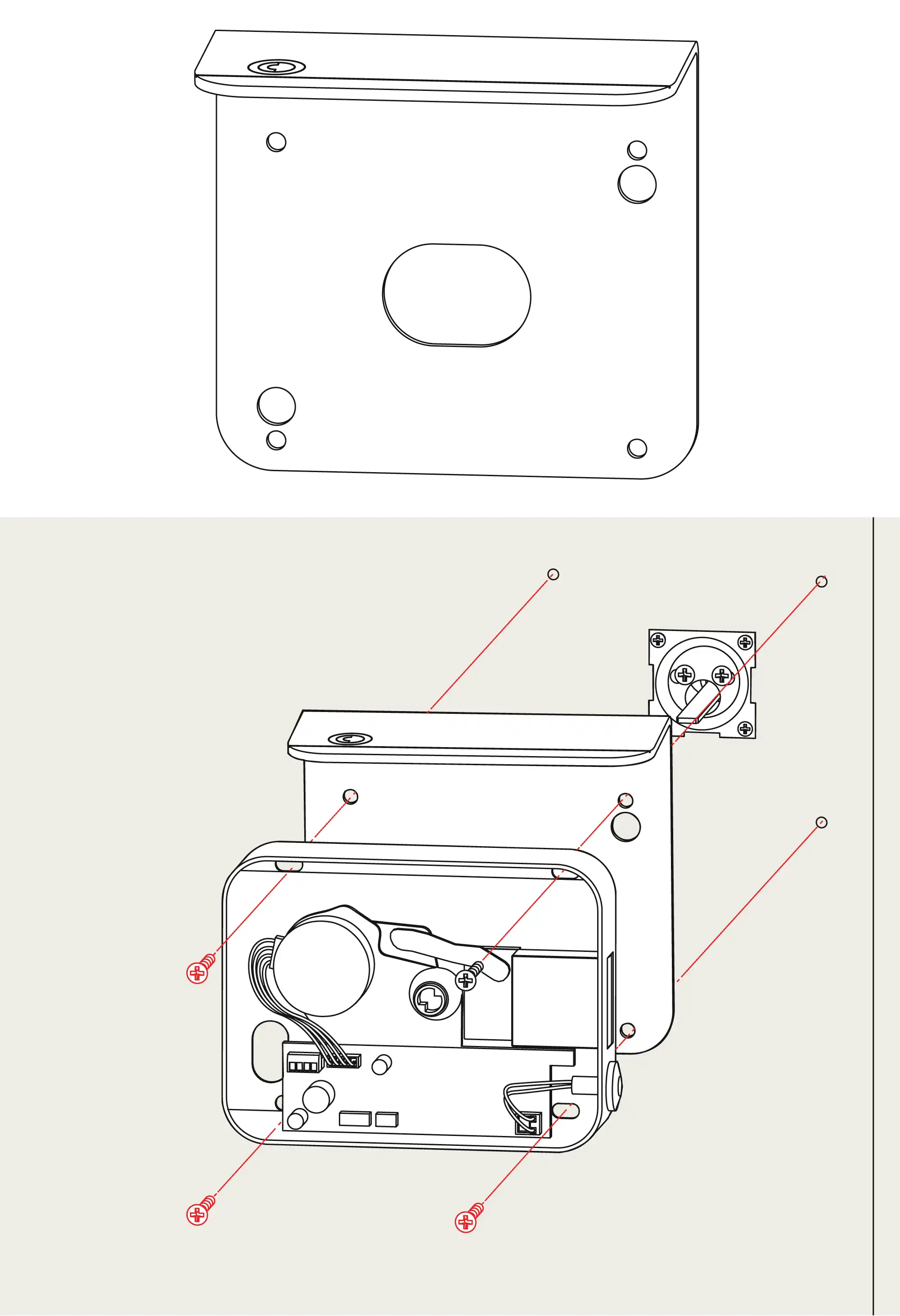 Installation VCX100 Rain cover for outdoors
