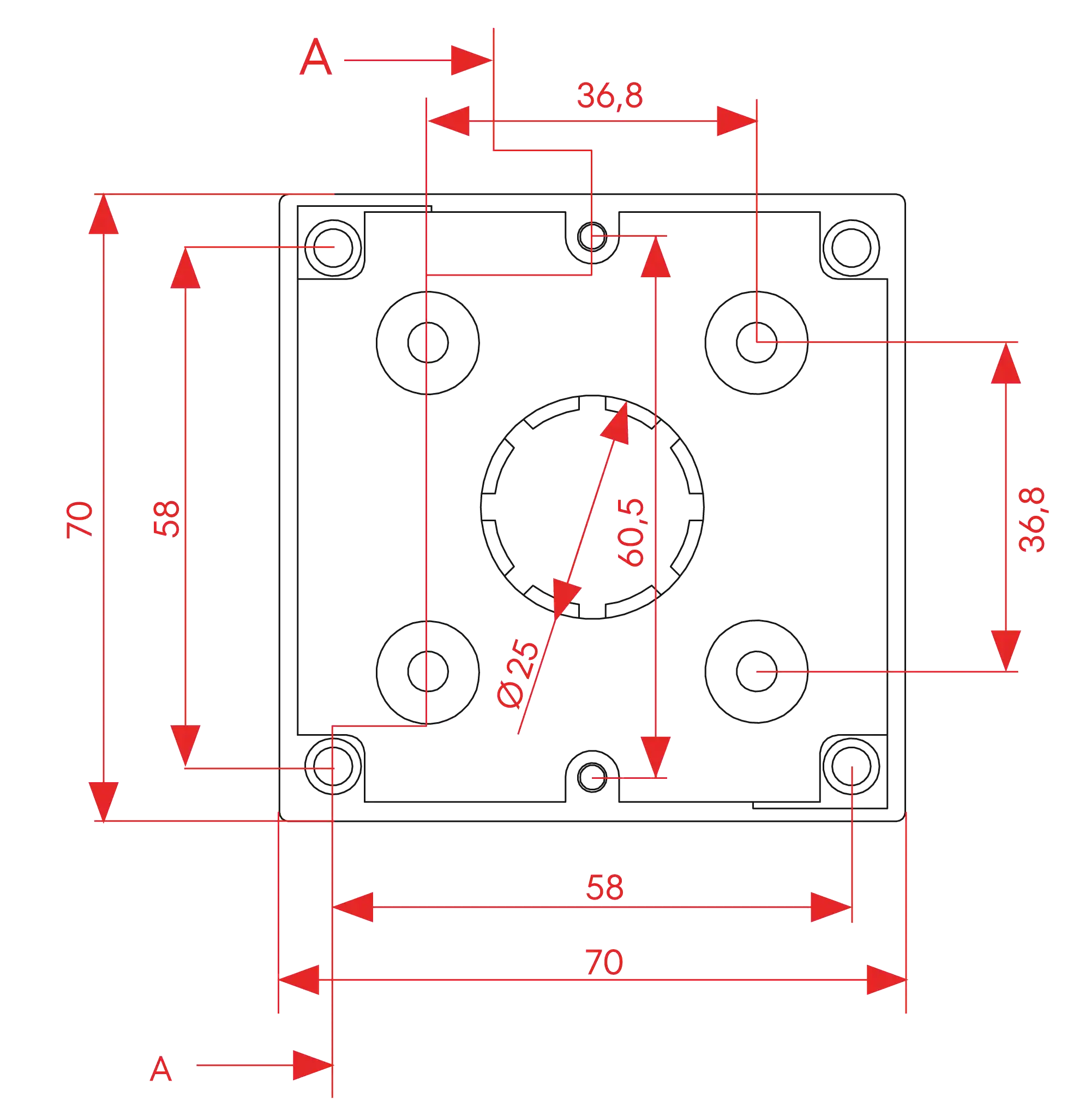 Dimensions Accessory E1