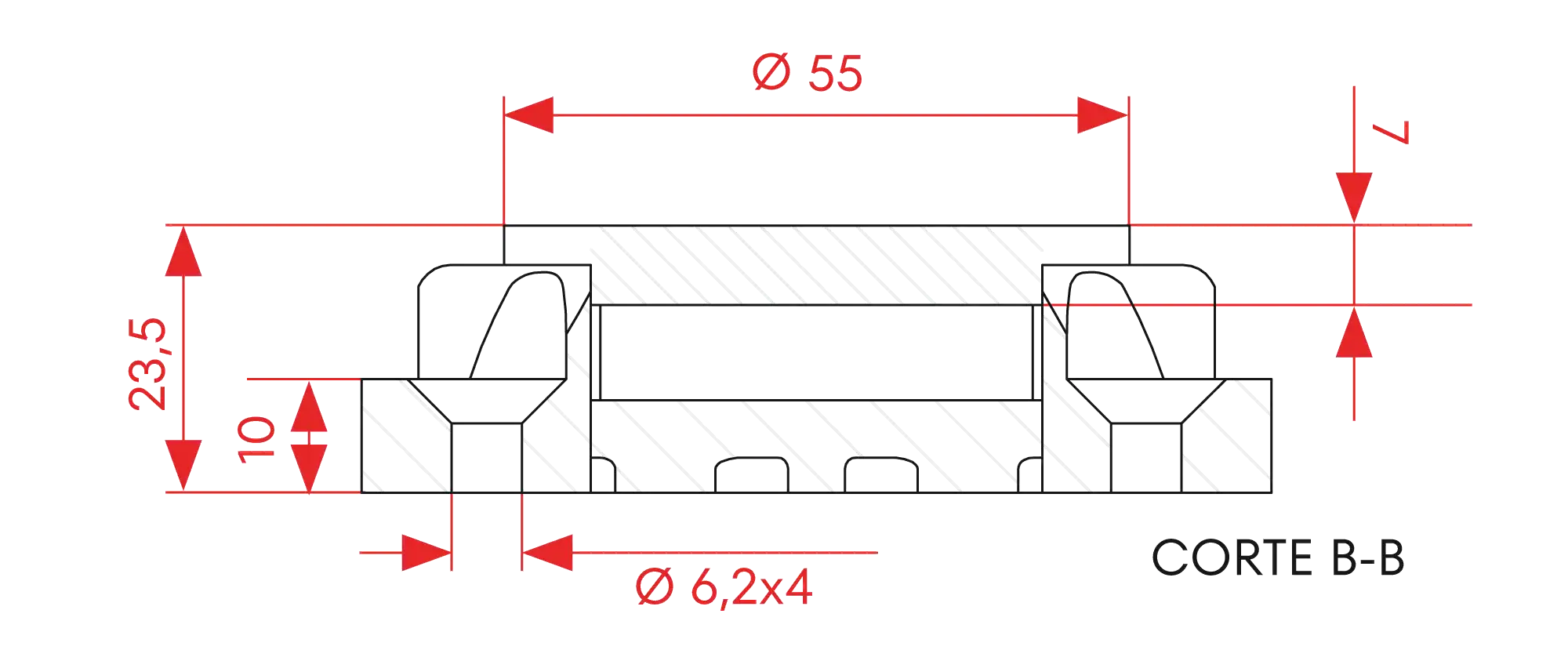 Counterplate C3 Dimensions
