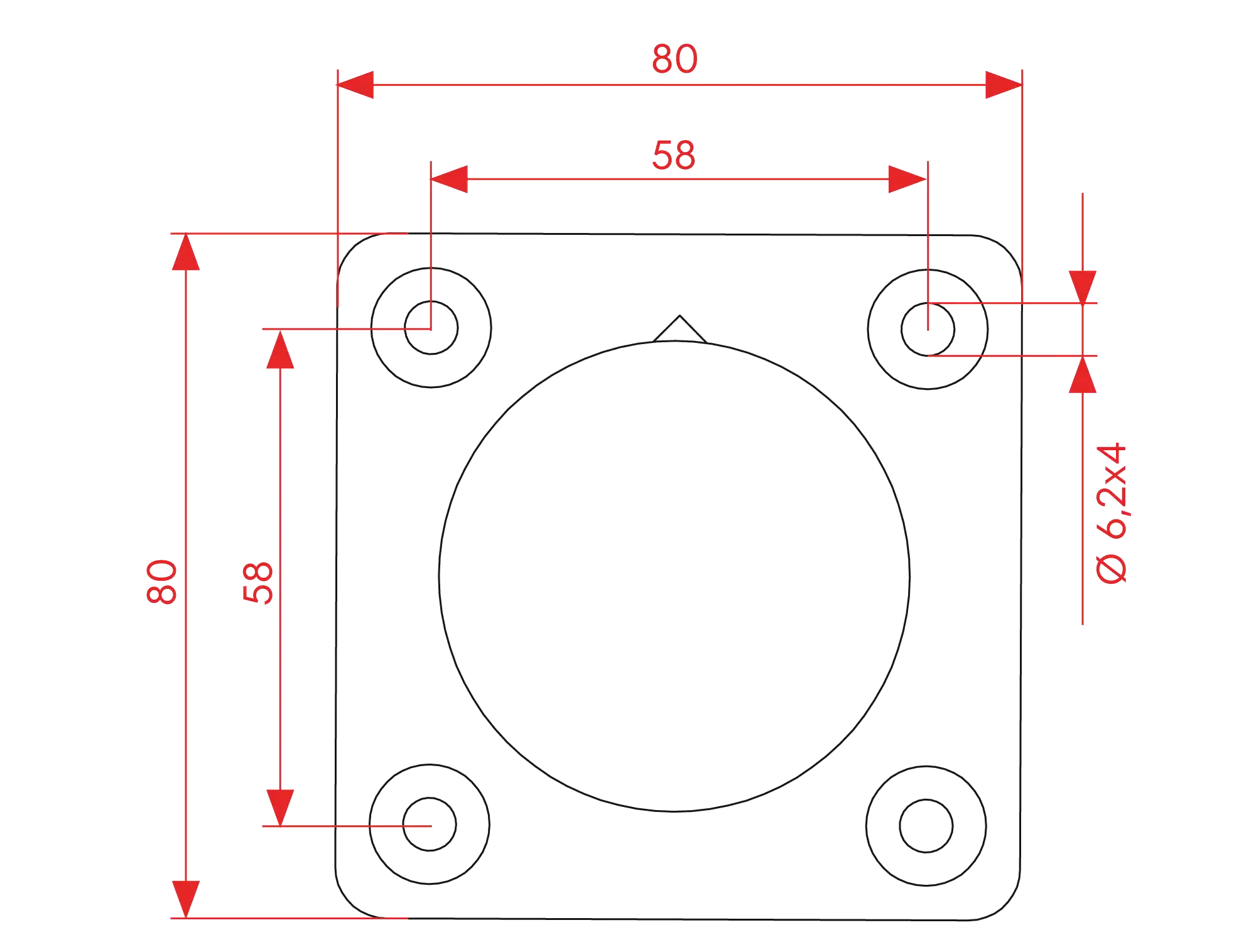 Counterplate C4 Dimensions