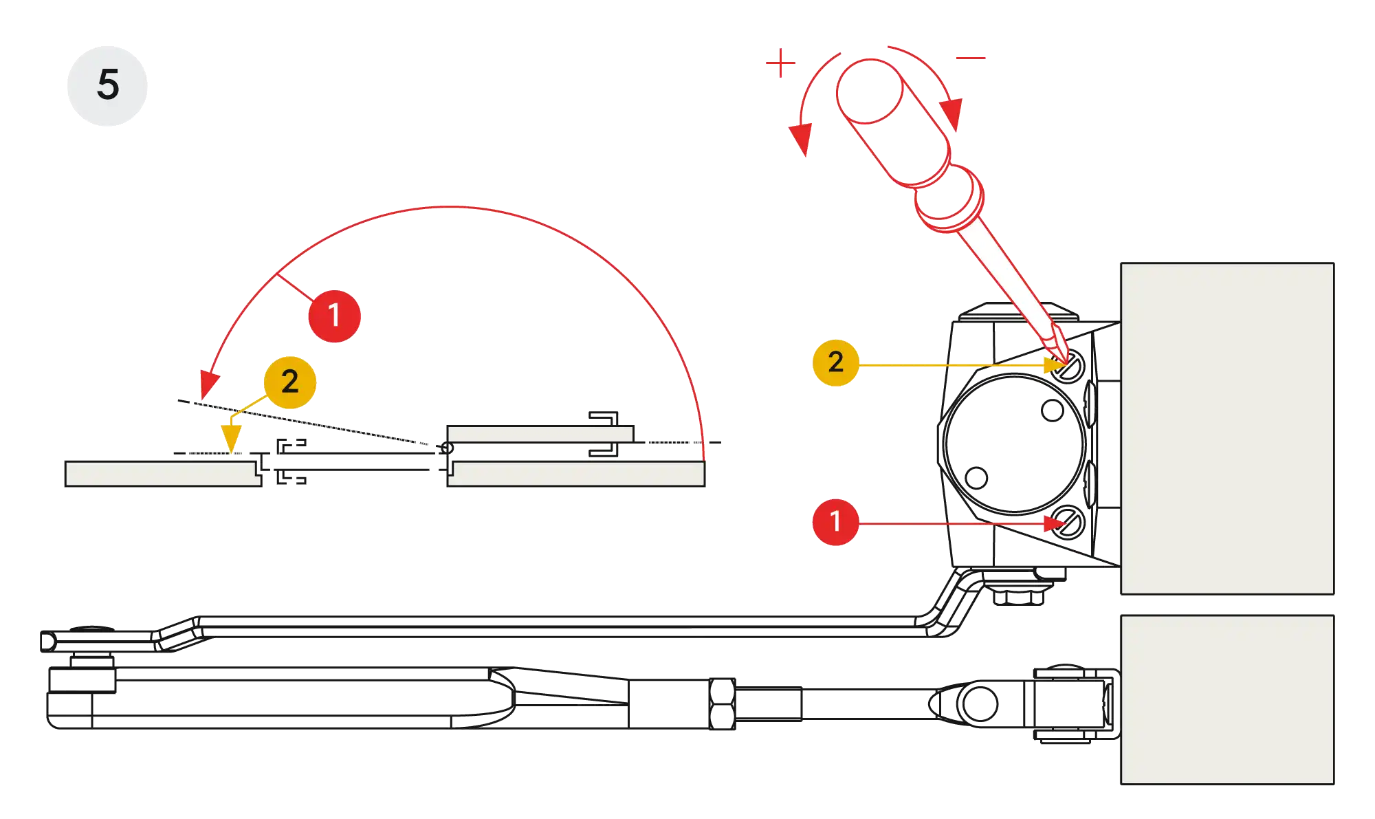 Installation inverted assembly on the opposite side to hinges DIN L