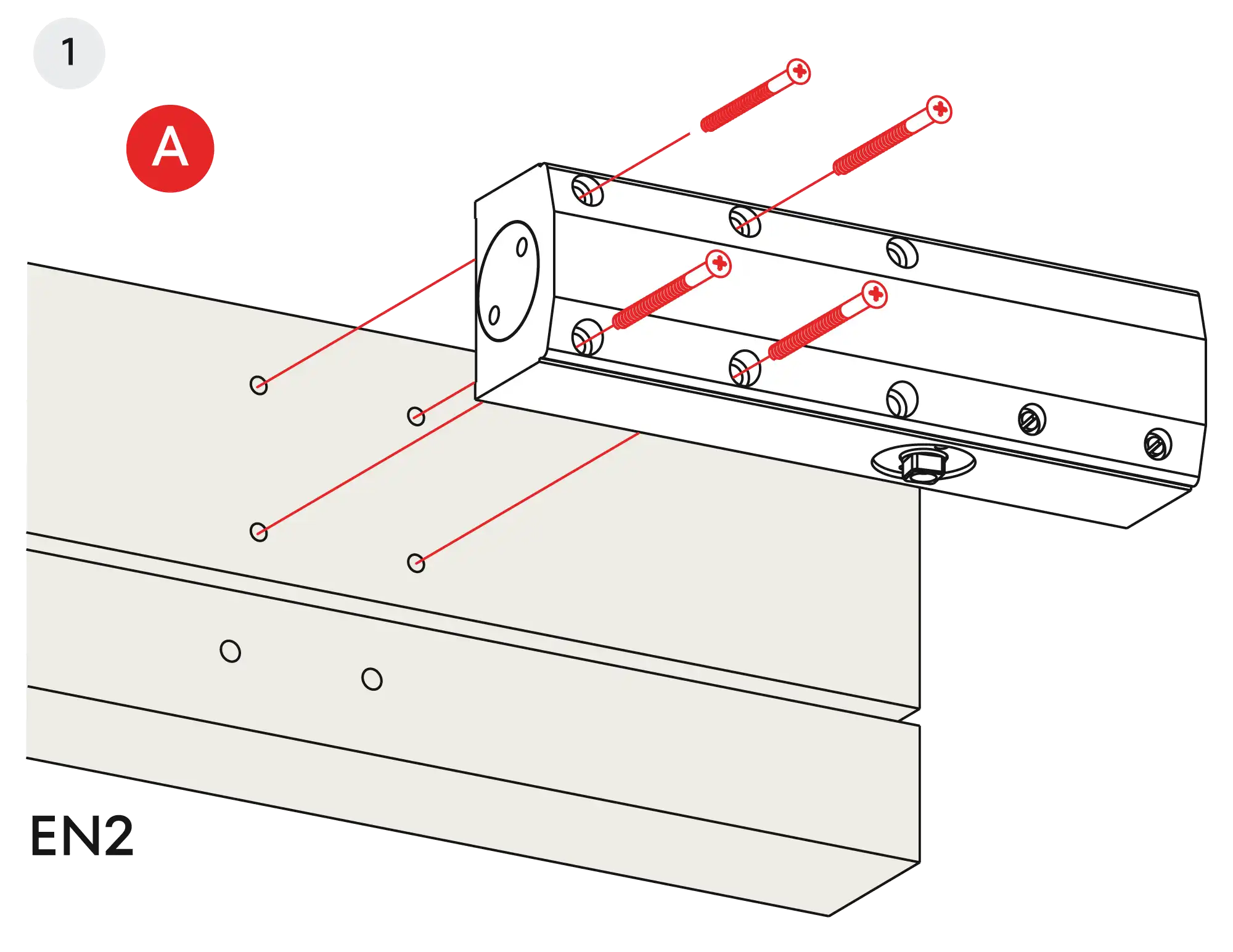 Installation inverted assembly on the opposite side to hinges DIN L