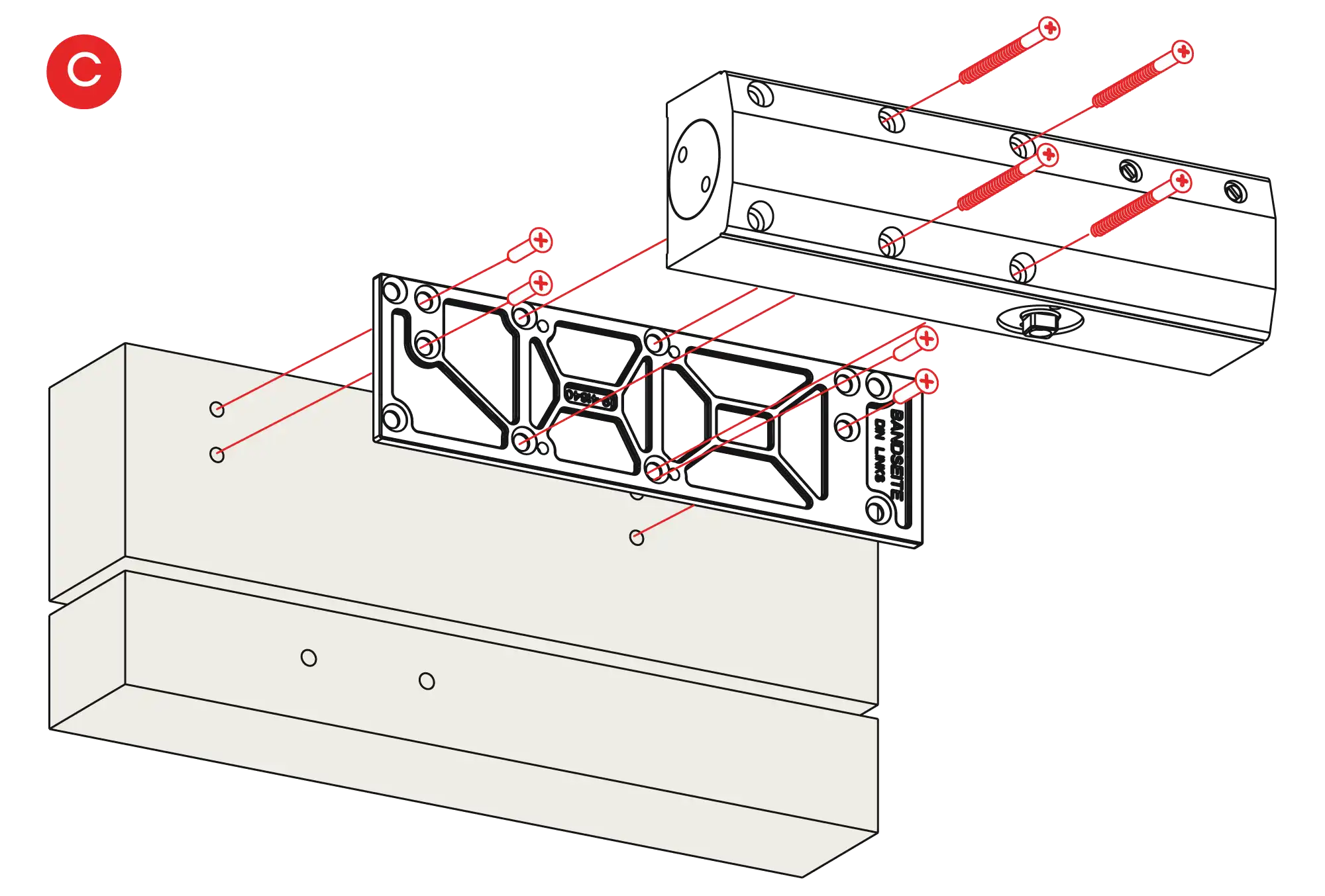 Installation inverted assembly on the opposite side to hinges DIN L