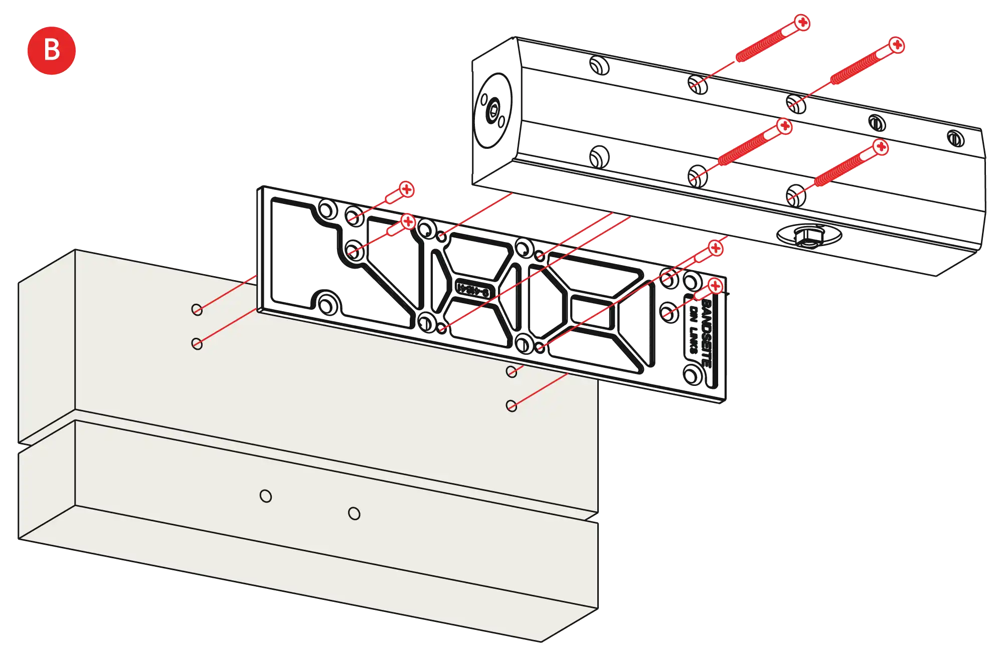 Installation inverted assembly on the opposite side to hinges DIN L