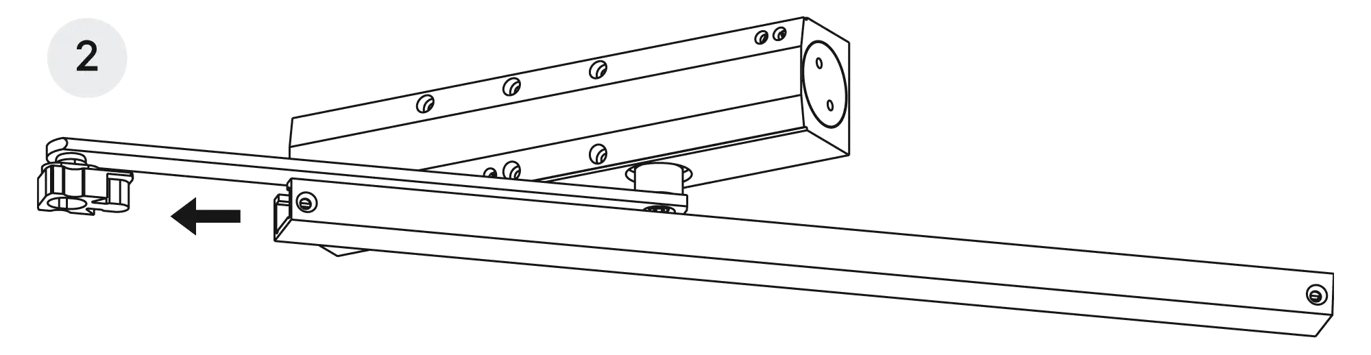 Installation inverted assembly on the opposite side to hinges DIN L