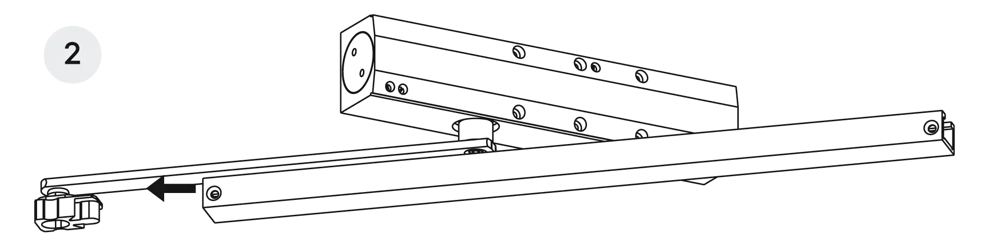 Installation inverted mounting on hinge side DIN R