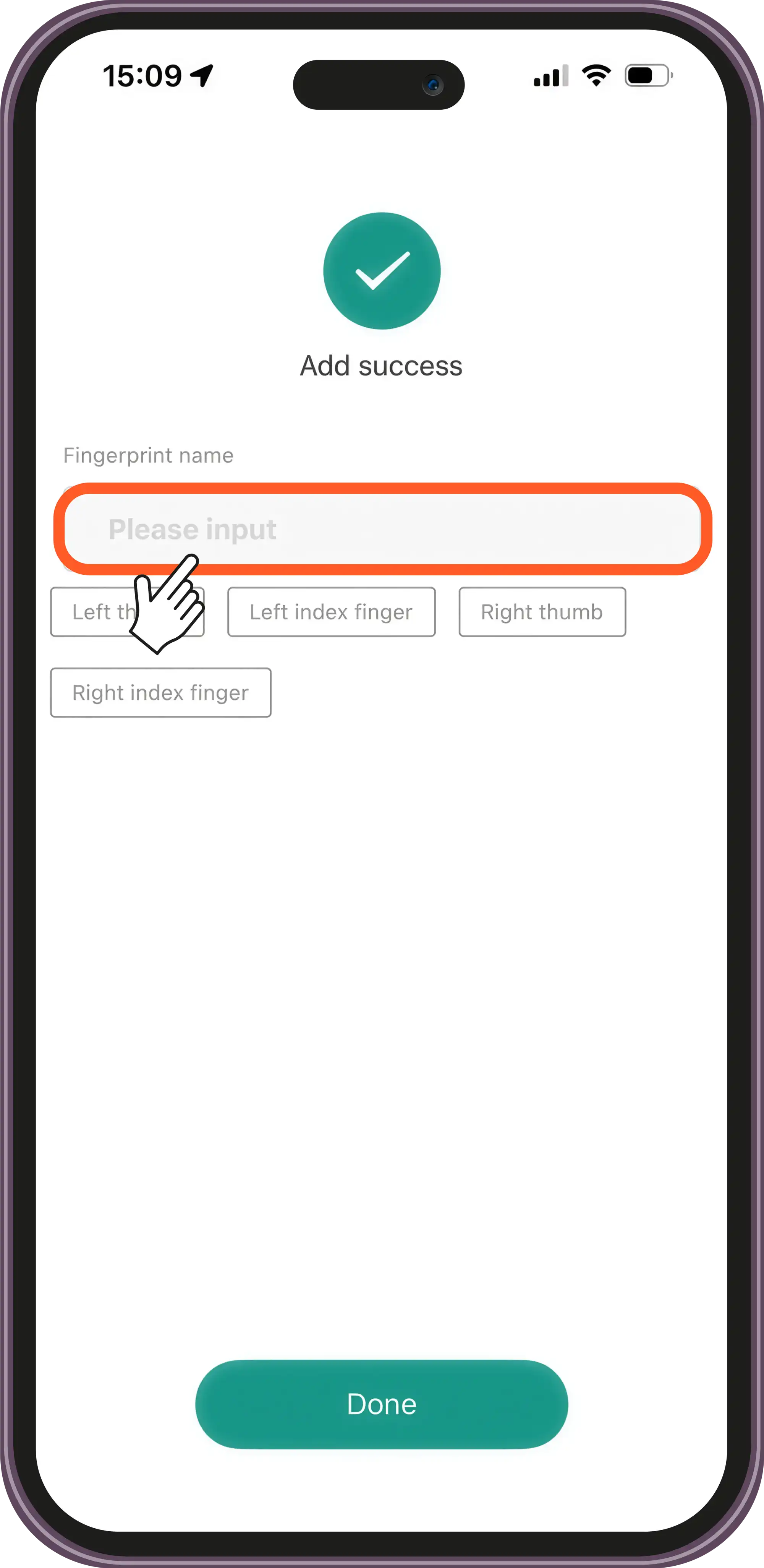 Add a Fingerprint